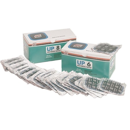 Rema Tip Top Rema Tip Top 2-3" Square Universal Nail Hole Tire Patch, PK50 UP8 BOX OF 50